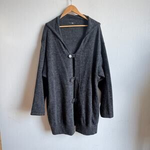 Y’s YOHJI YAMAMOTO 3 Button long Cardigan Alpaca Wool Blend